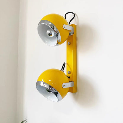 Contemporary Scandinavian Adjustable Iron Spherical Shade 1/2/3-Light Wall Sconce Lamp For Living Room