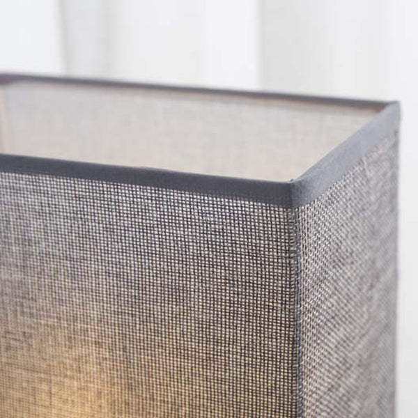 Contemporary Simplicity Fabric Rectangular Shade Iron Phone Holder 1-Light Table Lamp For Bedroom