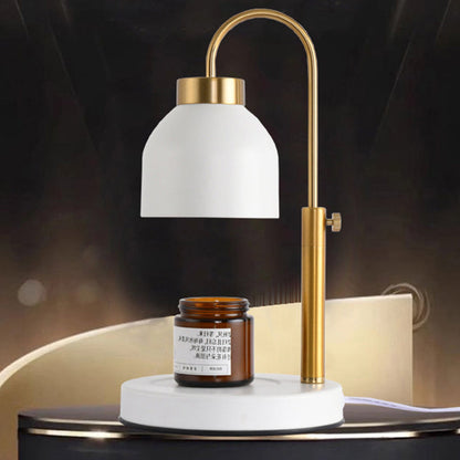 Contemporary Nordic Iron Round Liftable 1-Light Melting Wax Table Lamp For Bedroom