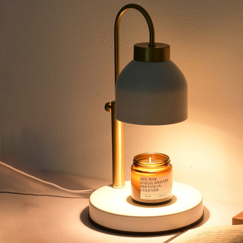 Contemporary Nordic Iron Round Liftable 1-Light Melting Wax Table Lamp For Bedroom