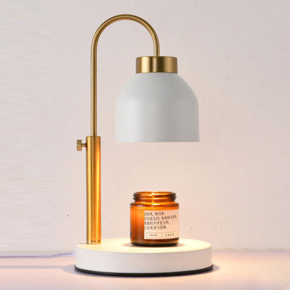 Contemporary Nordic Iron Round Liftable 1-Light Melting Wax Table Lamp For Bedroom