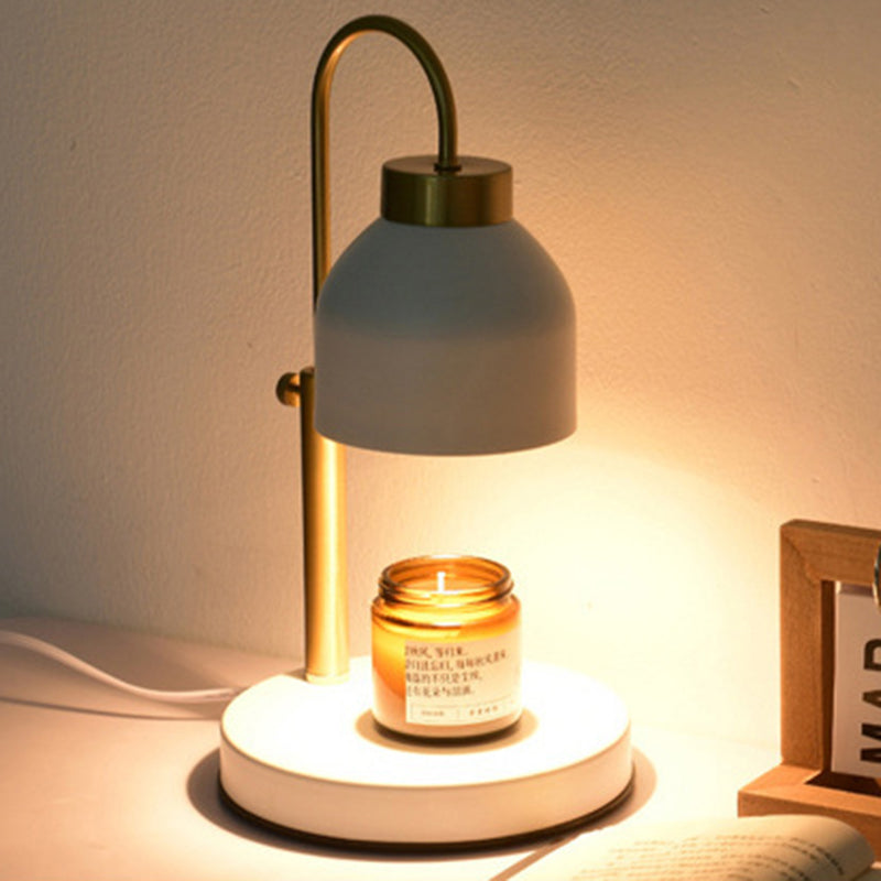 Contemporary Nordic Iron Round Liftable 1-Light Melting Wax Table Lamp For Bedroom
