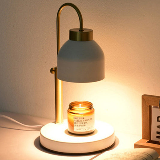 Contemporary Nordic Iron Round Liftable 1-Light Melting Wax Table Lamp For Bedroom
