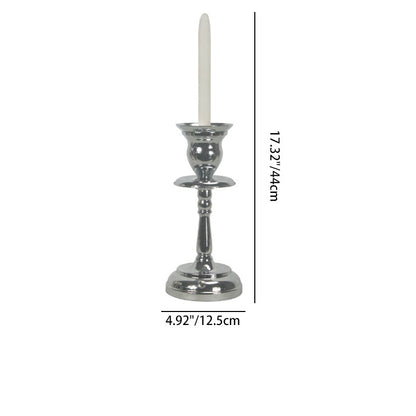 Contemporary Creative Iron Acrylic Candlestick 1-Light Table Lamp For Bedroom