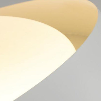 Contemporary Scandinavian Geometric Round Iron Silicone Shade LED Flush Mount Ceiling Light For Living Room