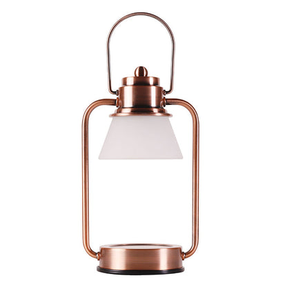 Contemporary Simplicity Hardware Glass Conical Shade 1-Light Melting Wax Table Lamp For Bedroom