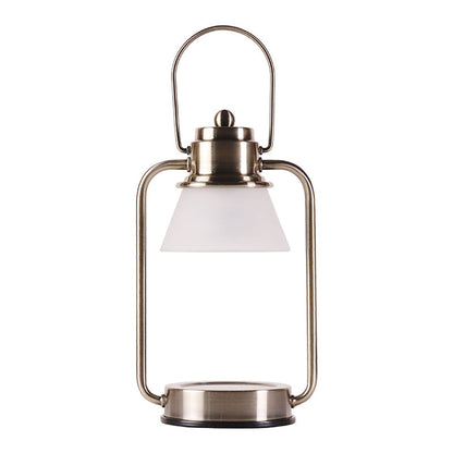 Contemporary Simplicity Hardware Glass Conical Shade 1-Light Melting Wax Table Lamp For Bedroom