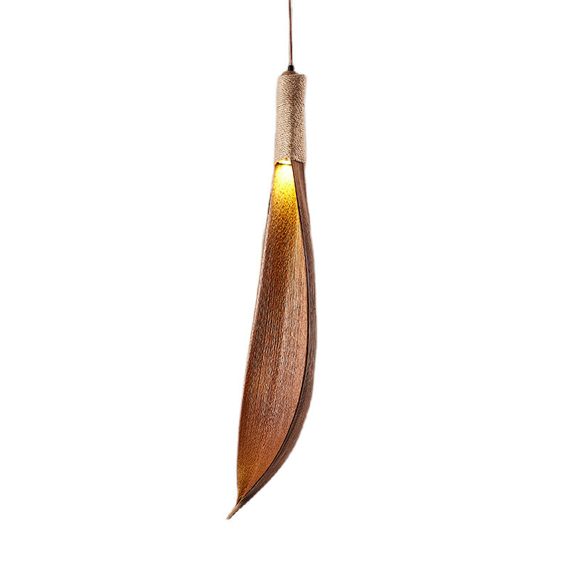 Contemporary Creative Cocoa Leaf 1/2/3-Light Pendant Light Island Light For Dining Room