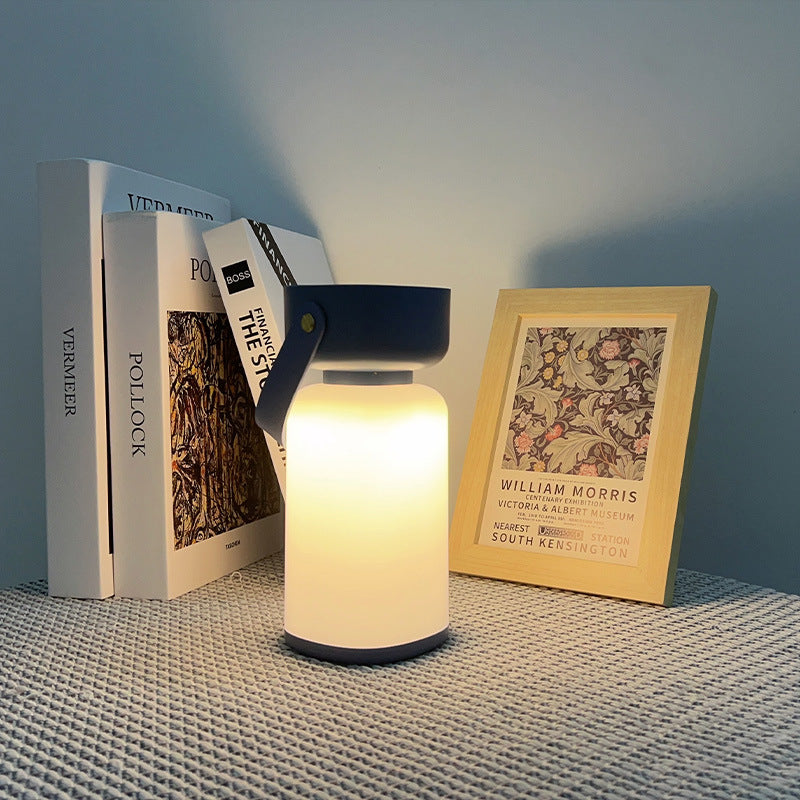 Modern Simplicity Waterproof Cylinder ABS Portable LED Outdoor Camping Light For Garden