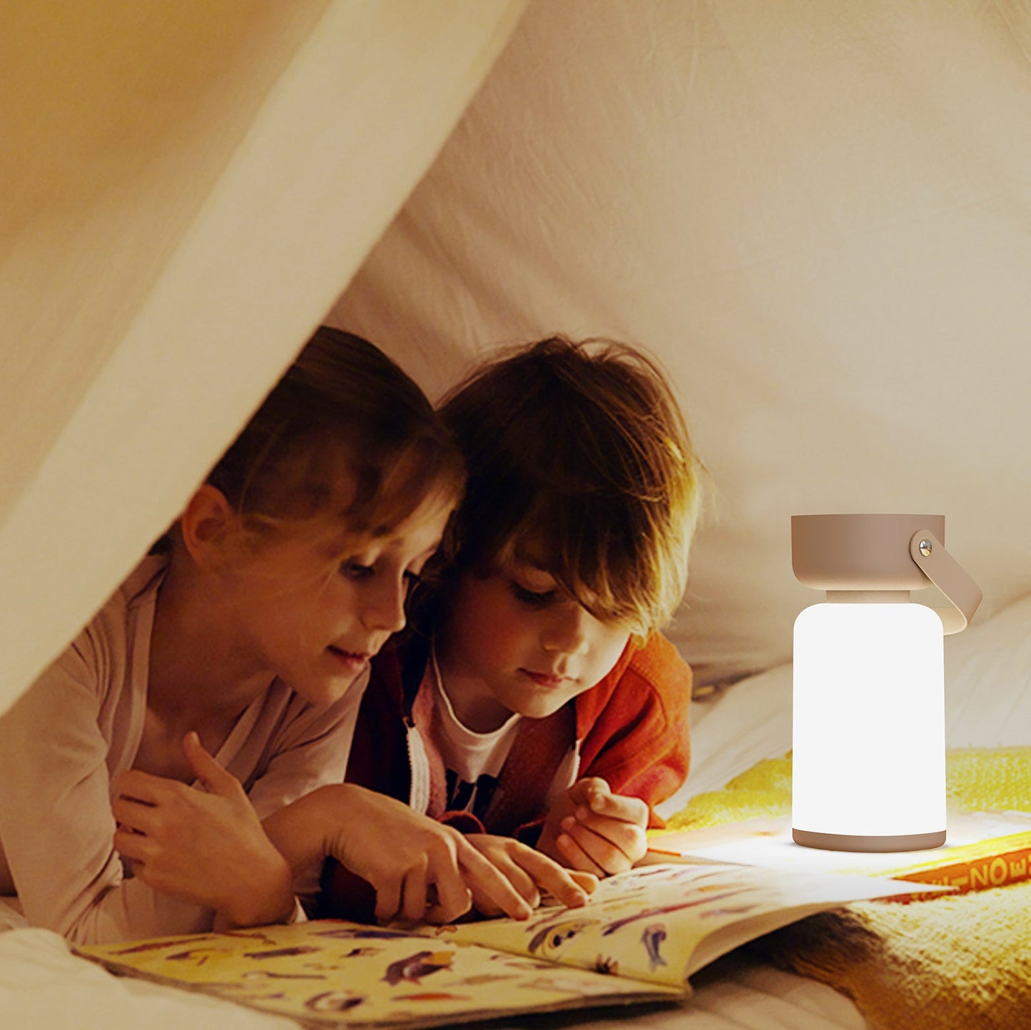 Modern Simplicity Waterproof Cylinder ABS Portable LED Outdoor Camping Light For Garden