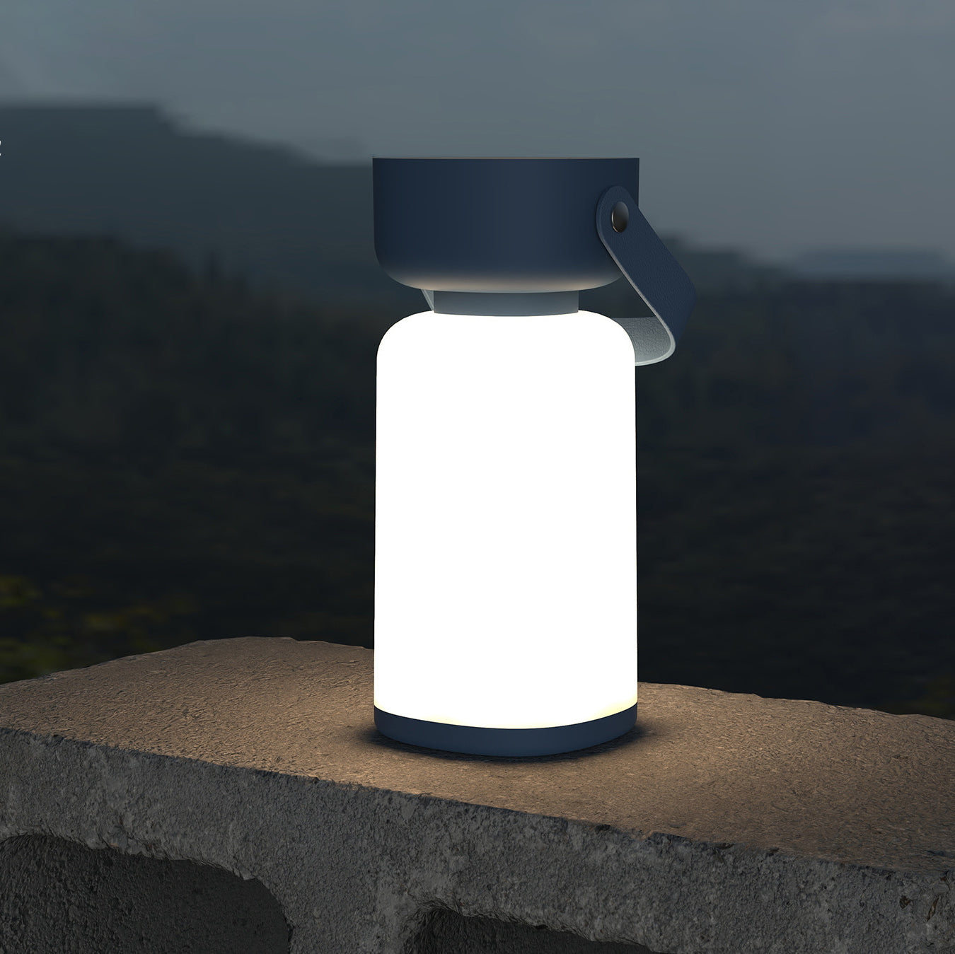 Modern Simplicity Waterproof Cylinder ABS Portable LED Outdoor Camping Light For Garden