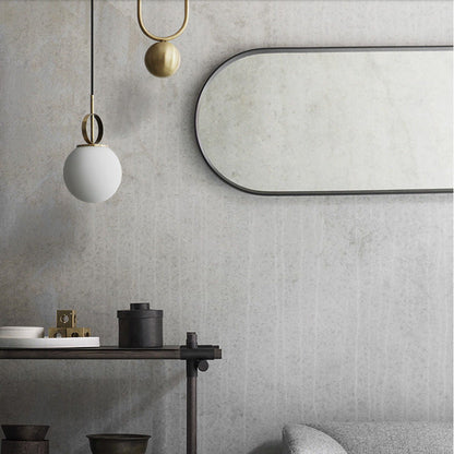 Contemporary Simplicity Hardware Adjustable Pulley-Designed Glass Orb Shade 1-Light Pendant Light For Living Room