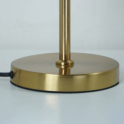 Contemporary Nordic Iron Geometric Cone-Stacked Water Ripple Glass LED Standing Floor Lamp For Bedroom