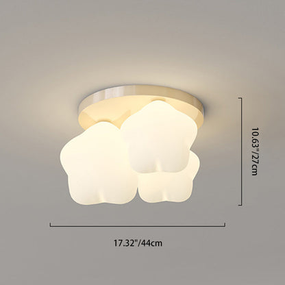 Modern Simplicity Iron PE Cartoon Star Shade LED Flush Mount Ceiling Light For Living Room