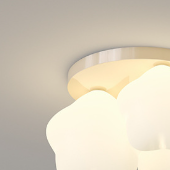 Modern Simplicity Iron PE Cartoon Star Shade LED Flush Mount Ceiling Light For Living Room