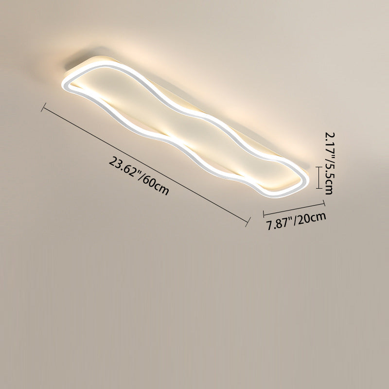مصباح سقف LED بتصميم عصري بسيط مصنوع من الألومنيوم والبولي فينيل كلوريد المموج لغرفة المعيشة 