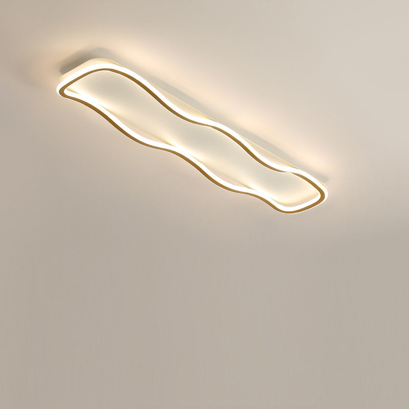 مصباح سقف LED بتصميم عصري بسيط مصنوع من الألومنيوم والبولي فينيل كلوريد المموج لغرفة المعيشة 