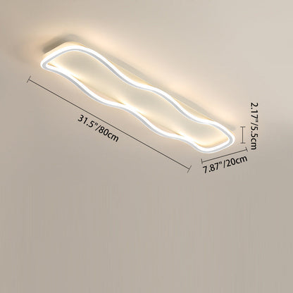 مصباح سقف LED بتصميم عصري بسيط مصنوع من الألومنيوم والبولي فينيل كلوريد المموج لغرفة المعيشة 