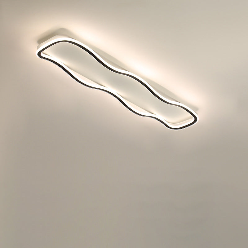 مصباح سقف LED بتصميم عصري بسيط مصنوع من الألومنيوم والبولي فينيل كلوريد المموج لغرفة المعيشة 