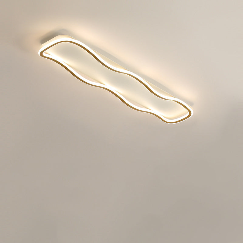 مصباح سقف LED بتصميم عصري بسيط مصنوع من الألومنيوم والبولي فينيل كلوريد المموج لغرفة المعيشة 