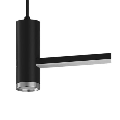 Modern Minimalist Iron Silicone Long Strip LED Island Light Pendant Light For Living Room