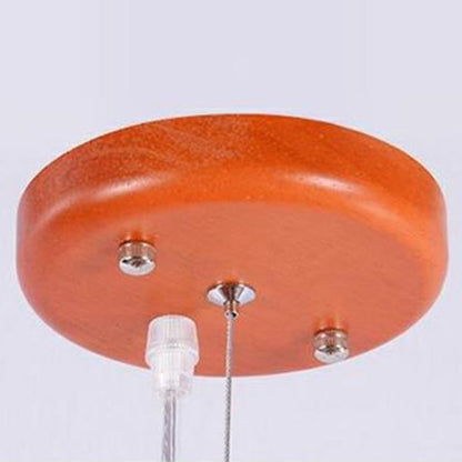 Contemporary Creative Dandelion Solid Wood Strip 10-Light Pendant Light For Living Room