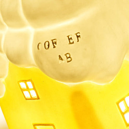 Contemporary Creative Ceramic Cute Snow House USB LED Table Lamp Night Light For Bedroom