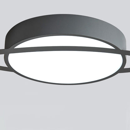 Contemporary Scandinavian Planet Iron Acrylic LED Flush Mount Ceiling Light For Living Room