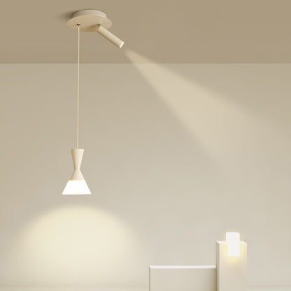 مصباح LED معلق من الحديد والألومنيوم بتصميم عصري من منتصف القرن لغرفة المعيشة 