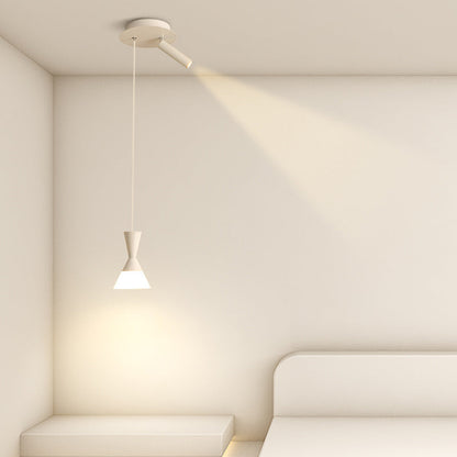 مصباح LED معلق من الحديد والألومنيوم بتصميم عصري من منتصف القرن لغرفة المعيشة 
