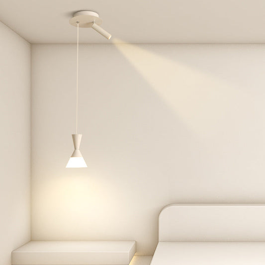 مصباح LED معلق من الحديد والألومنيوم بتصميم عصري من منتصف القرن لغرفة المعيشة 