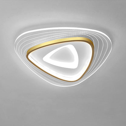 مصباح سقف LED أكريليك مثلث الشكل بتصميم عصري فاخر لغرفة المعيشة