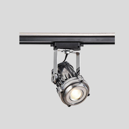 Contemporary Industrial Distressed Aluminum Adjustable LED Spotlight Semi-Flush Mount Ceiling Light For Living Room