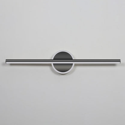 Contemporary Simplicity Geometric Long Strip Iron Aluminum LED Mirror Front Wall Sconce Lamp For Bedroom