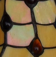 Traditional Tiffany Stained Glass Tulip Shade Iron 1-Light Pendant Light For Living Room