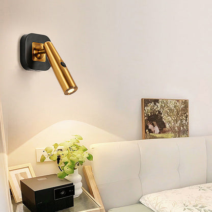 Traditional Colonial Brushed Aluminum Adjustable LED Wall Sconce Lamp Reading Lamp For Bedroom