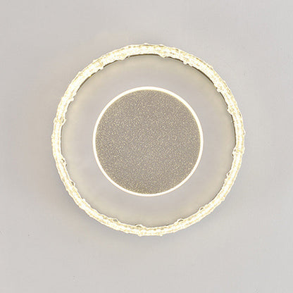 Contemporary Luxury Iron Aluminum Round Shade LED Flush Mount Ceiling Light For Living Room