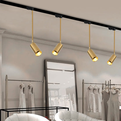مصباح LED معلق على شكل اسطوانة حديدية بتصميم حديث وبسيط، مصباح كشاف لغرفة المعيشة 