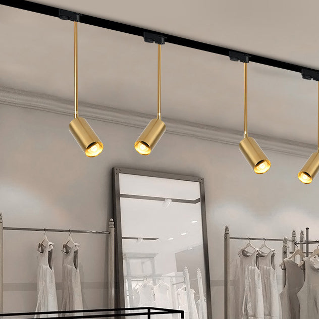 مصباح LED معلق على شكل اسطوانة حديدية بتصميم حديث وبسيط، مصباح كشاف لغرفة المعيشة 