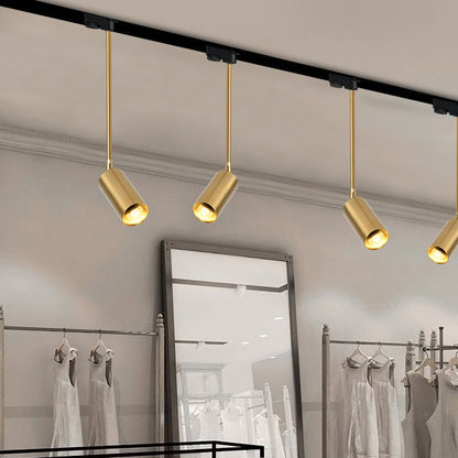 مصباح LED معلق على شكل اسطوانة حديدية بتصميم حديث وبسيط، مصباح كشاف لغرفة المعيشة 