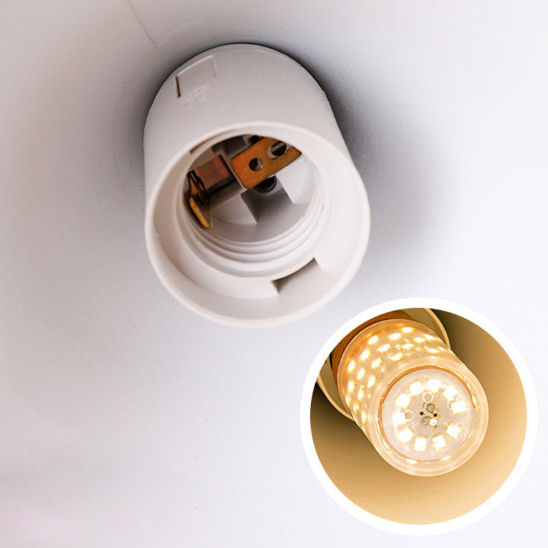 Contemporary Scandinavian Macaron Iron Geometric Cone 1-Light Pendant Light For Living Room