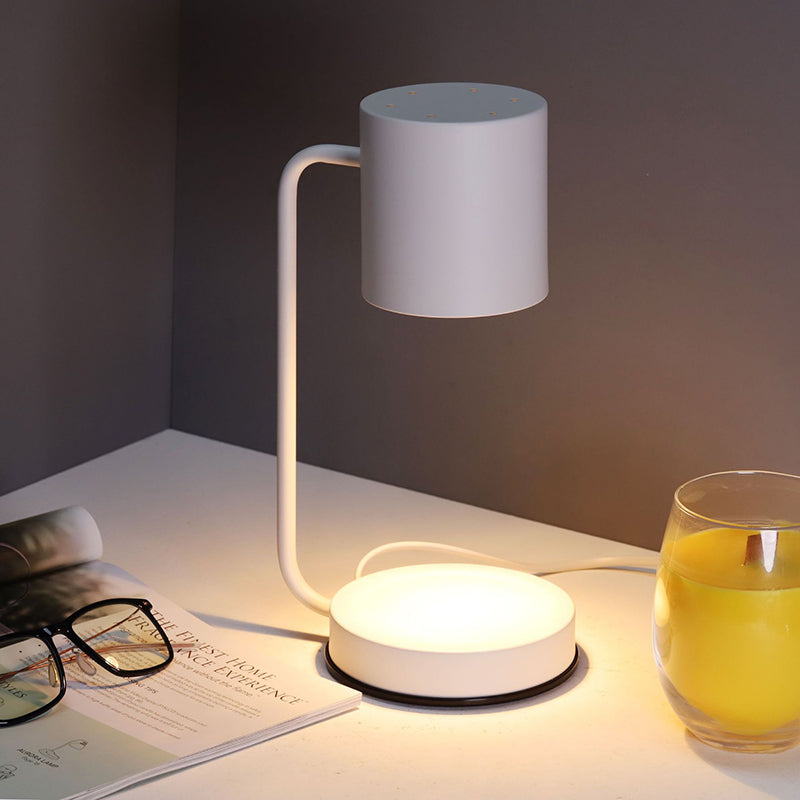 Modern Minimalist Iron Cylinder 1-Light Melting Wax Table Lamp For Bedroom