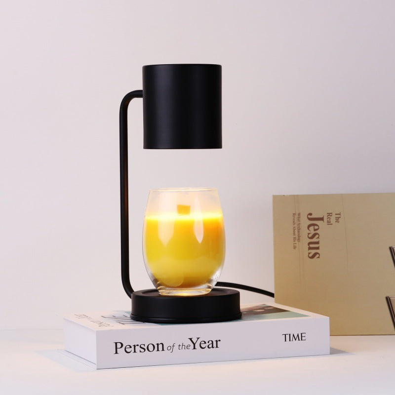 Modern Minimalist Iron Cylinder 1-Light Melting Wax Table Lamp For Bedroom