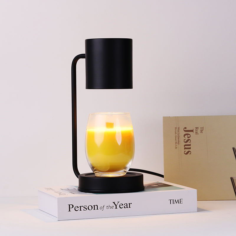 Modern Minimalist Iron Cylinder 1-Light Melting Wax Table Lamp For Bedroom