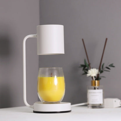 Modern Minimalist Iron Cylinder 1-Light Melting Wax Table Lamp For Bedroom