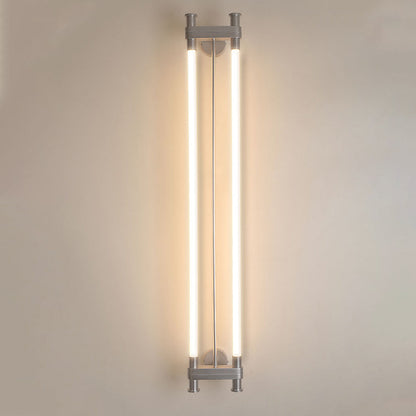 Modern Transitional Dual Aluminum Long Strip Acrylic LED Wall Sconce Lamp For Living Room