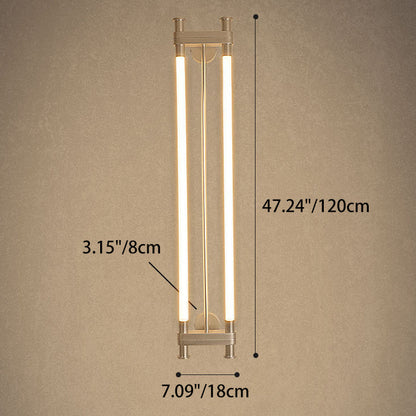 Modern Transitional Dual Aluminum Long Strip Acrylic LED Wall Sconce Lamp For Living Room