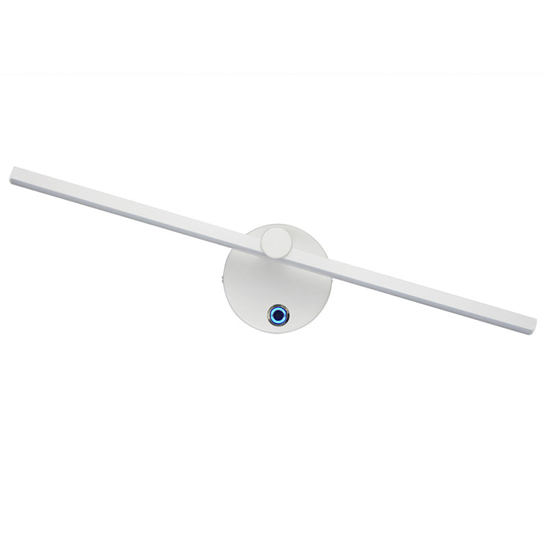 Modern Minimalist Aluminum Long Strip Rotatable LED Wall Sconce Lamp for Bedroom