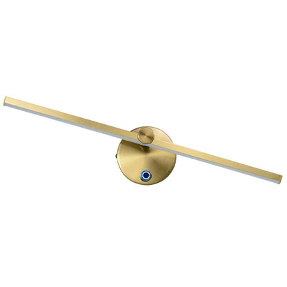Modern Minimalist Aluminum Long Strip Rotatable LED Wall Sconce Lamp for Bedroom