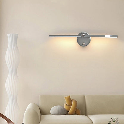 Modern Minimalist Aluminum Long Strip Rotatable LED Wall Sconce Lamp for Bedroom